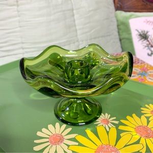 Viking Glass Candle Holder